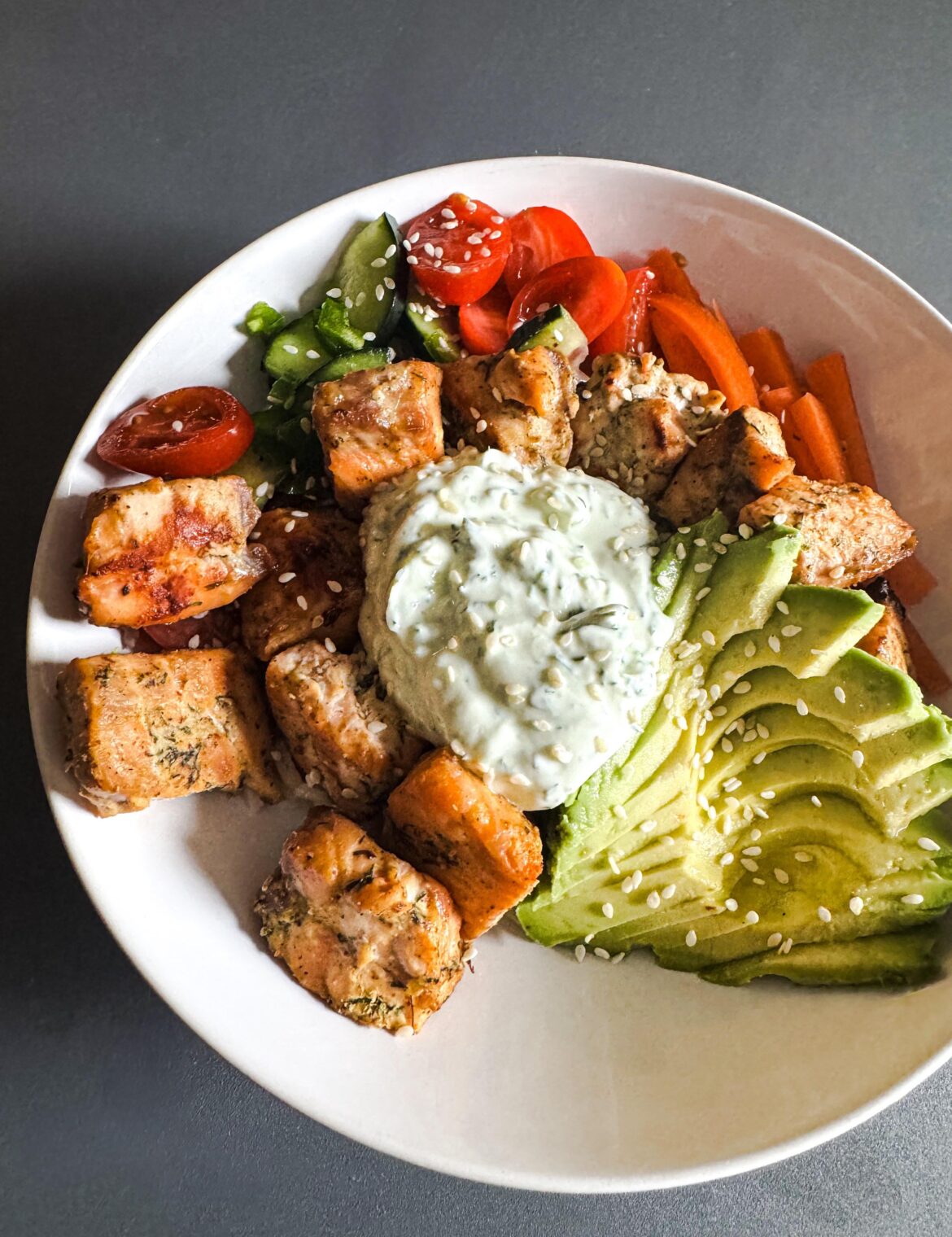 Homemade Salmon Bowl