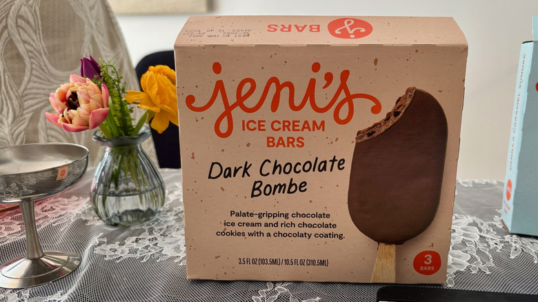 Box Jeni's Dark Chocolate Bombe ice cream bars