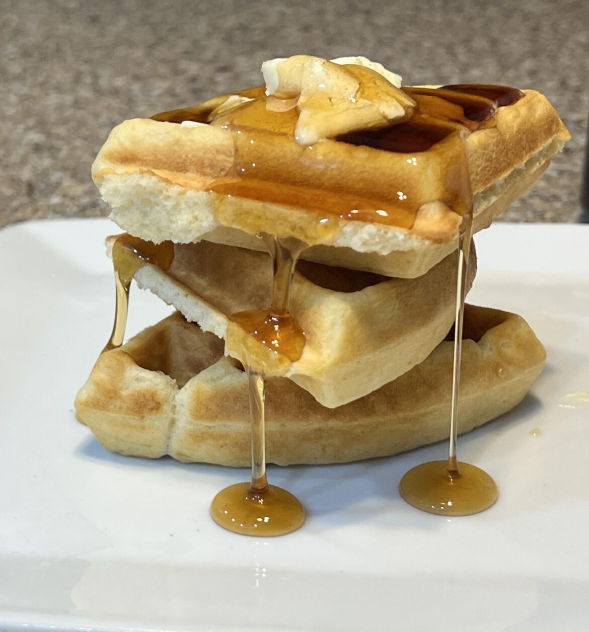 Sourdough Waffle stack