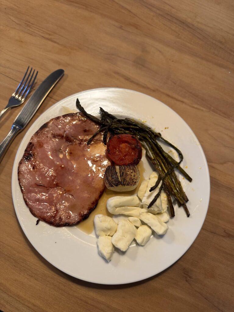 Dog ate diner so I improvised quickly as I was tired and hungry.