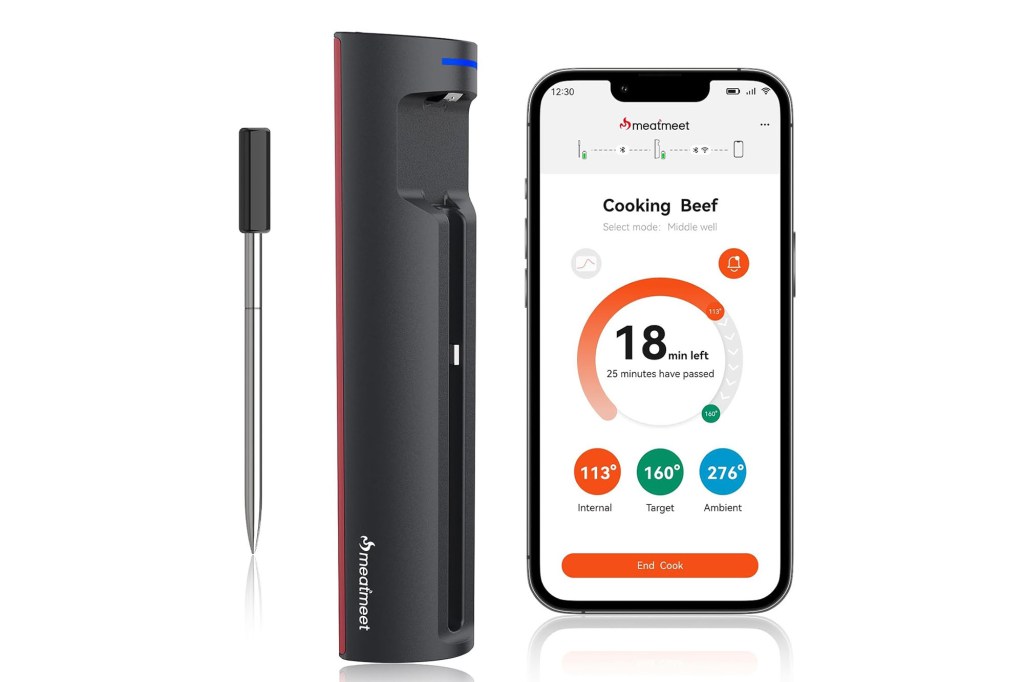 Digital depiction of a thermometer