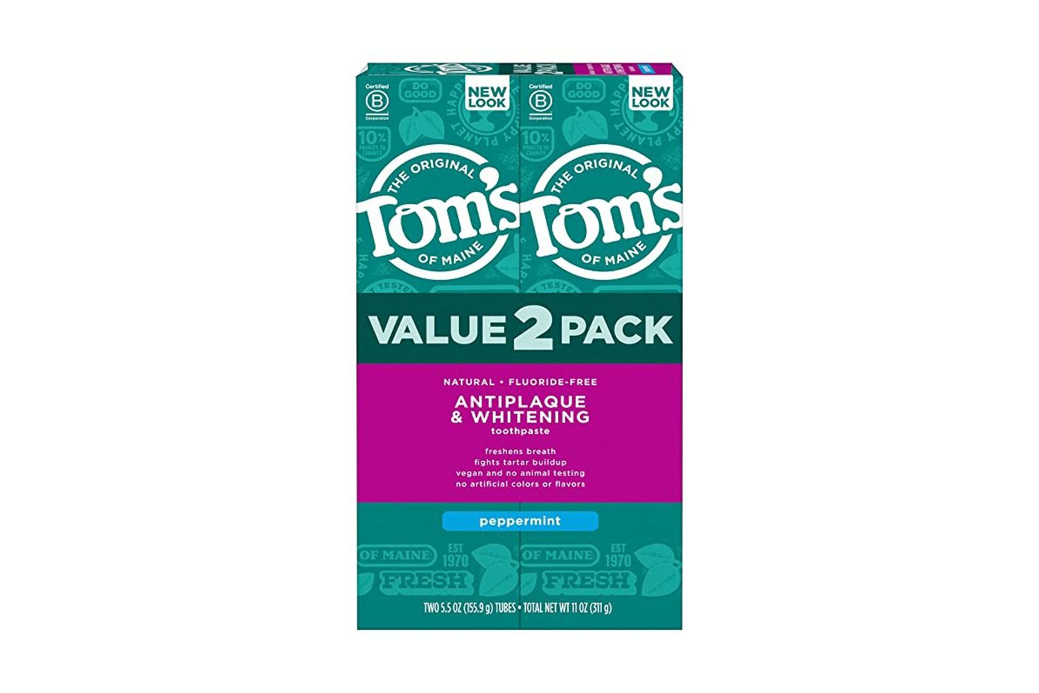 Tom's of Maine Antiplaque Natural Whitening Toothpaste