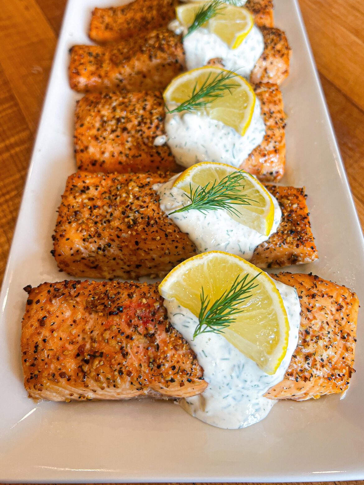 Salmon With Creamy Dill Sauce