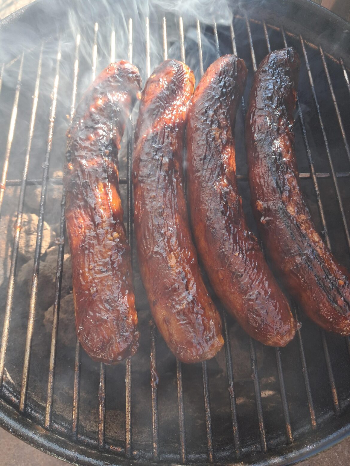 I'm on my second drink and started to grill some sausages