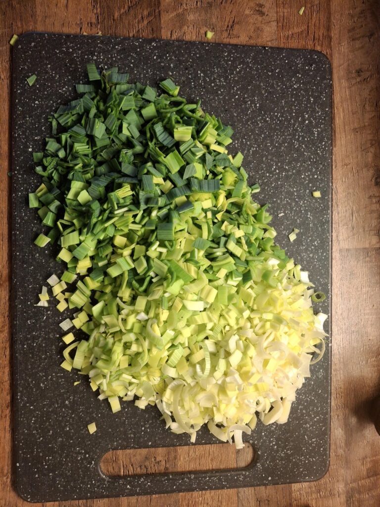 Made potato leek soup for me and my roomate