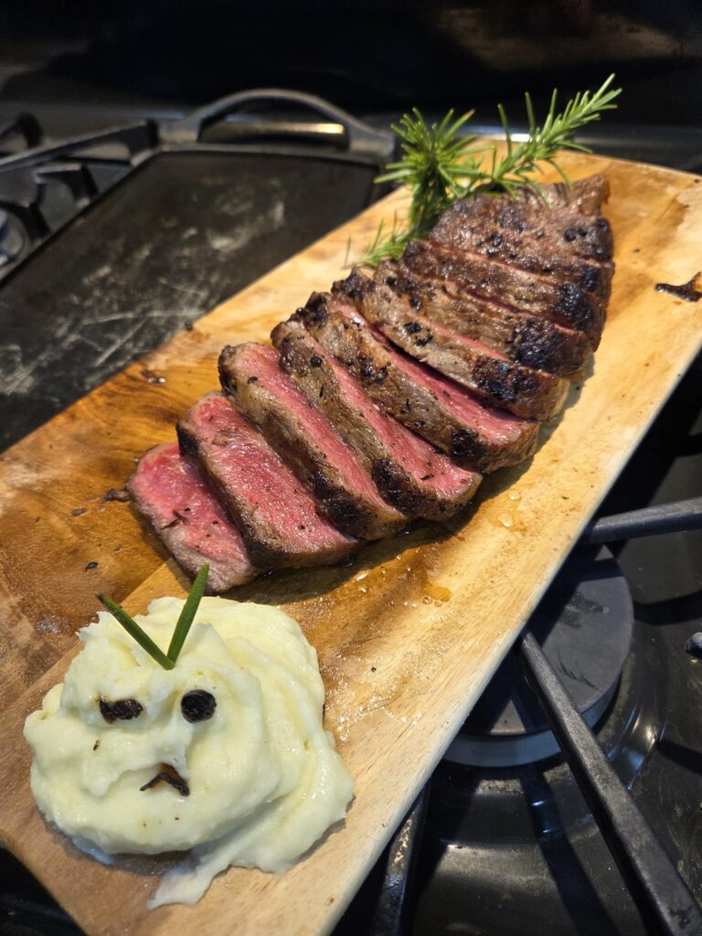 Second time ever making steak! 1.77lbs of A5 wagyu.