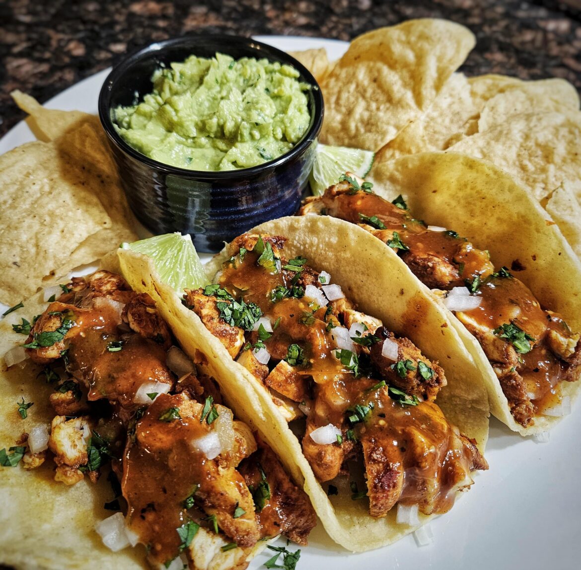 Chicken tacos.