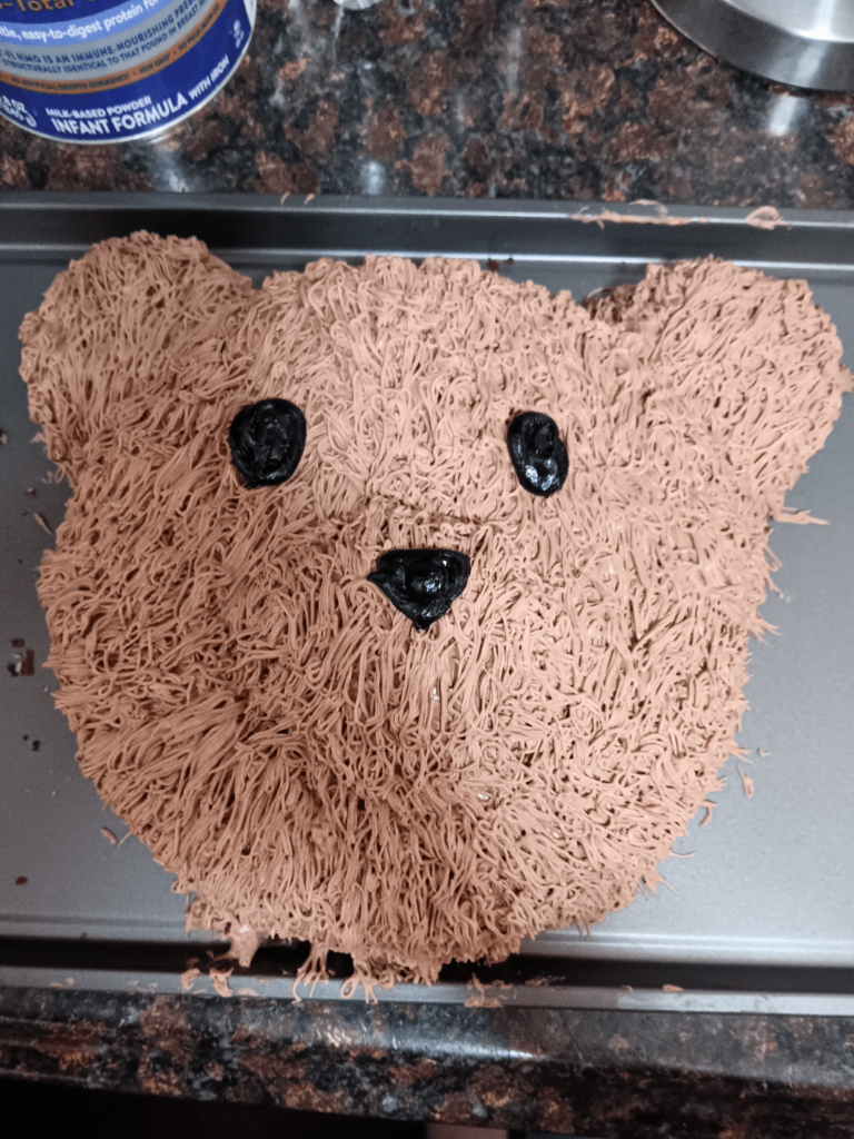 I made my 1 year old's birthday cake!