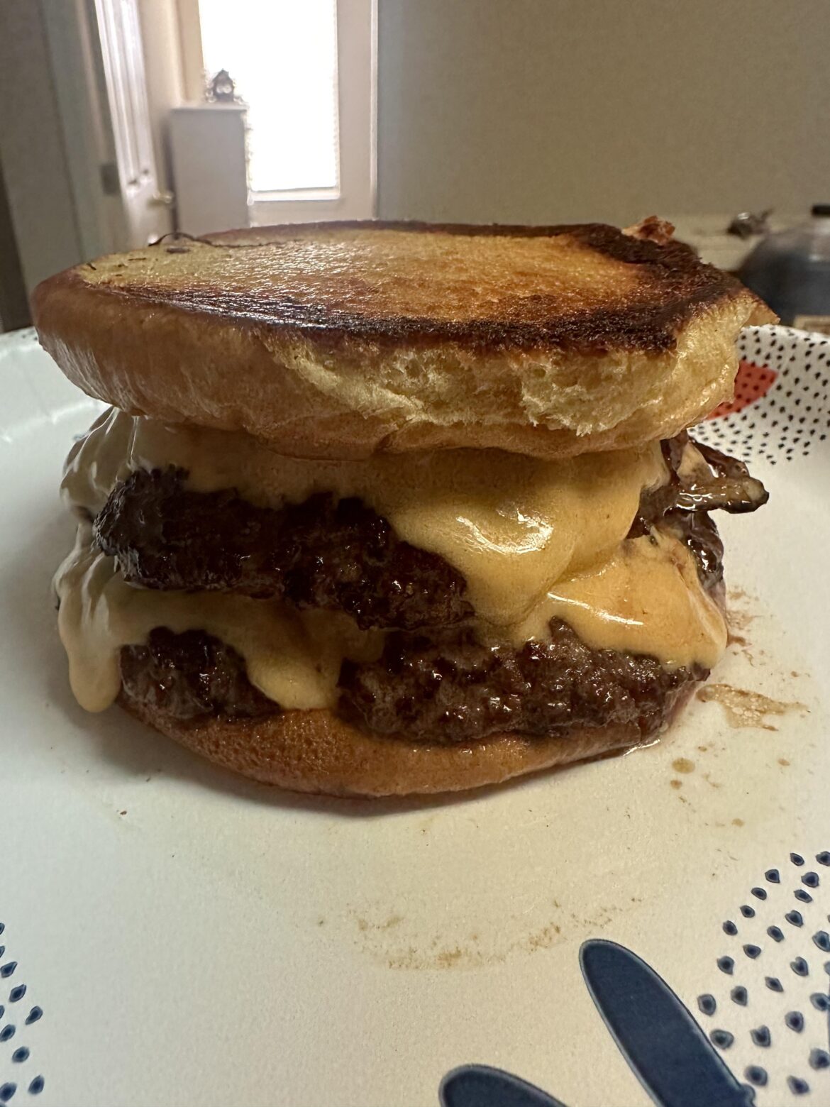 Wanted a five guys patty melt. So I made one