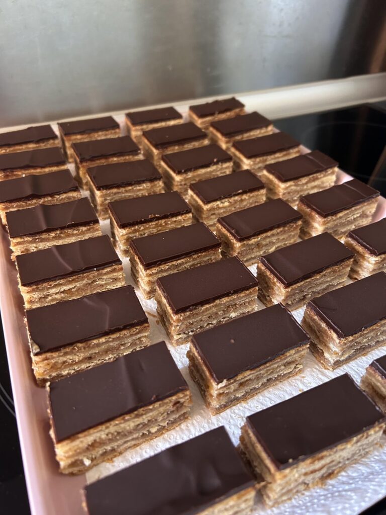 Traditional Hungarian zserbó