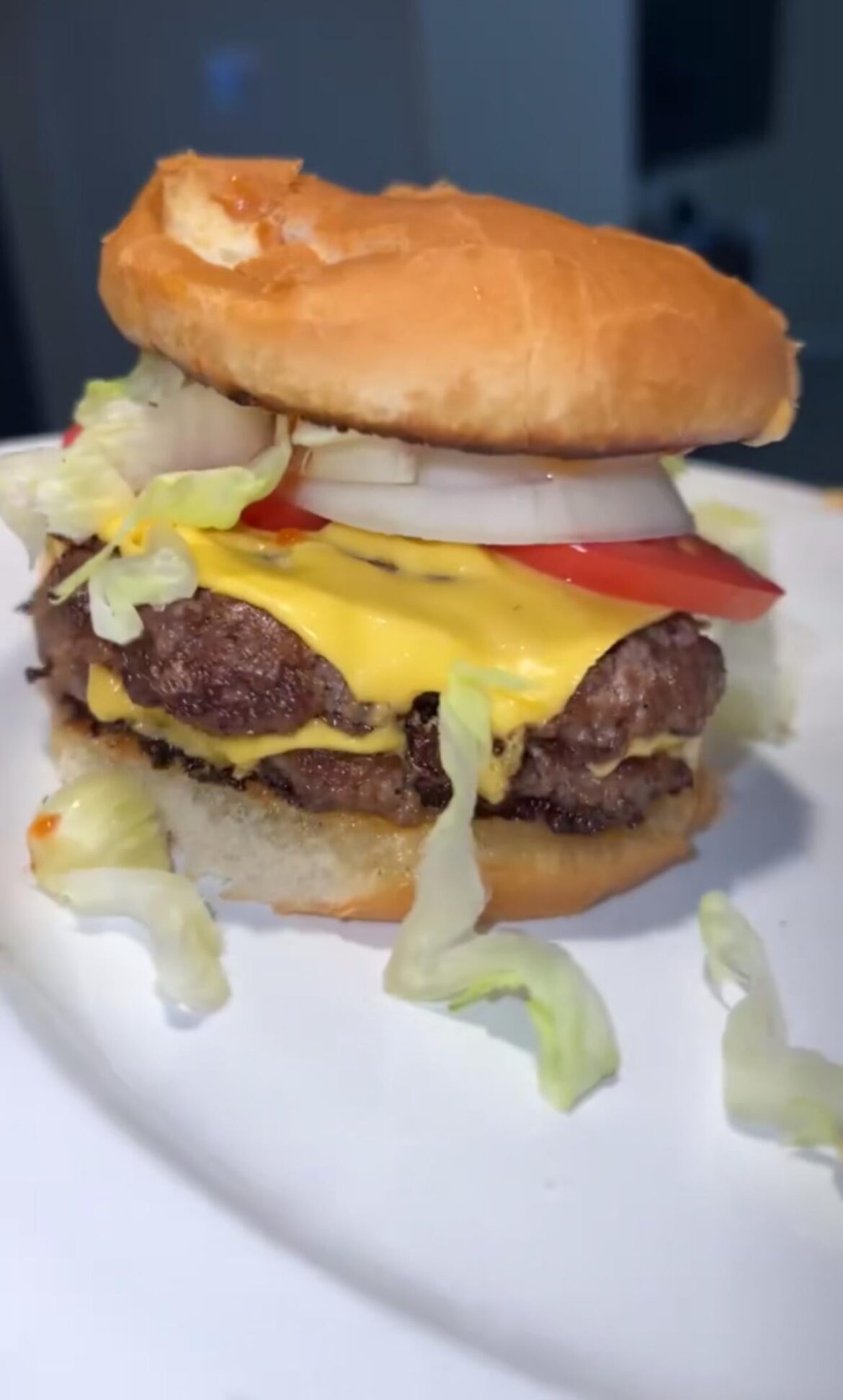Double Cheese classic American Burger