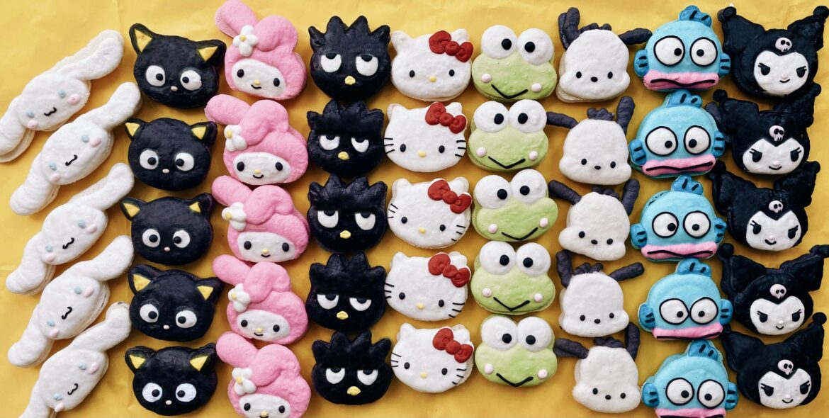 So nostalgic making these, Sanrio macarons