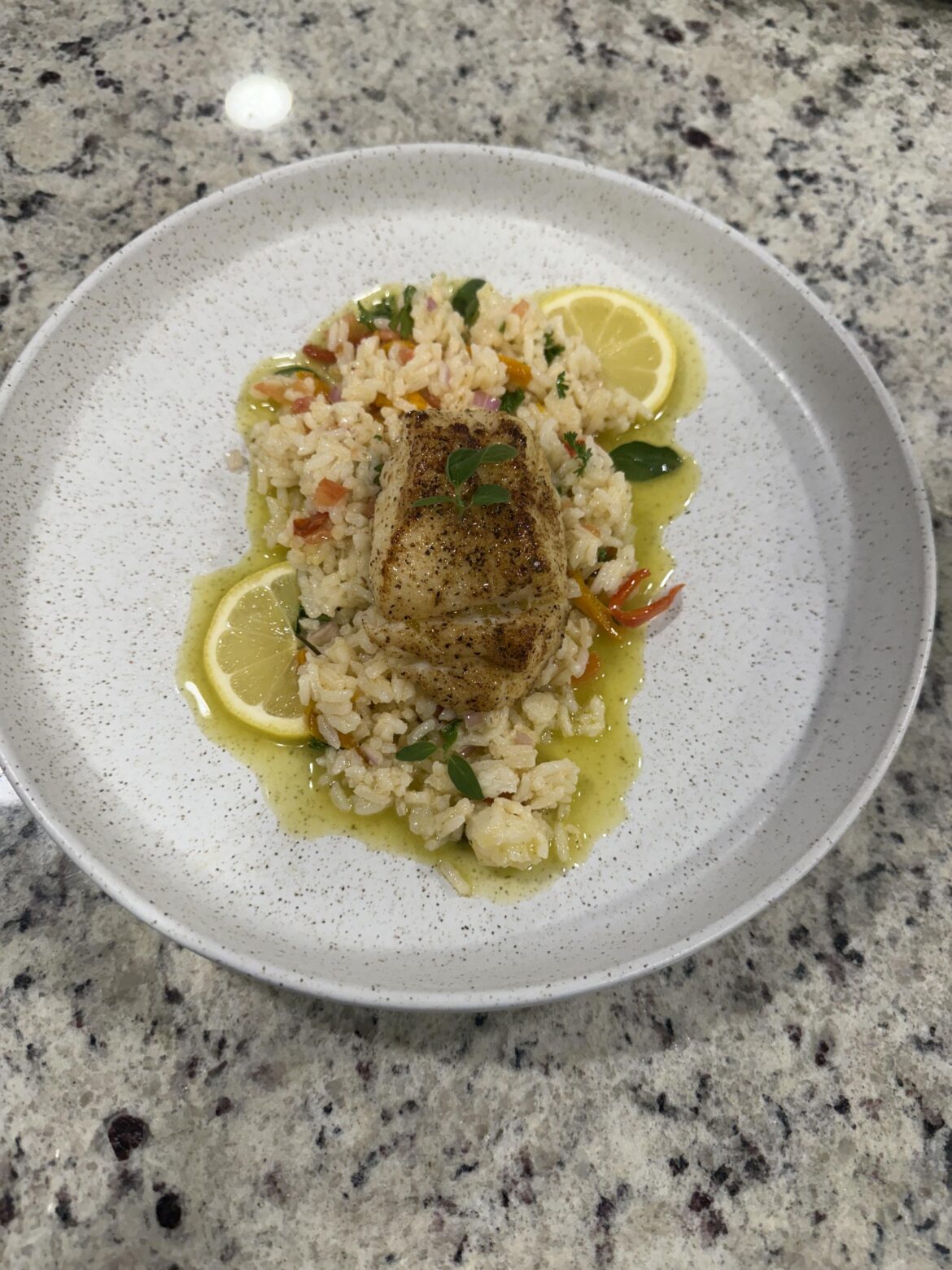 Cod / Rice / Lemon Vinaigrette