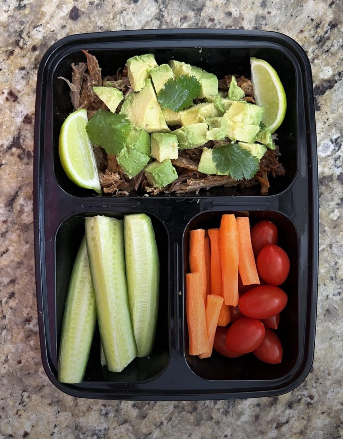 Low carb carnitas plate