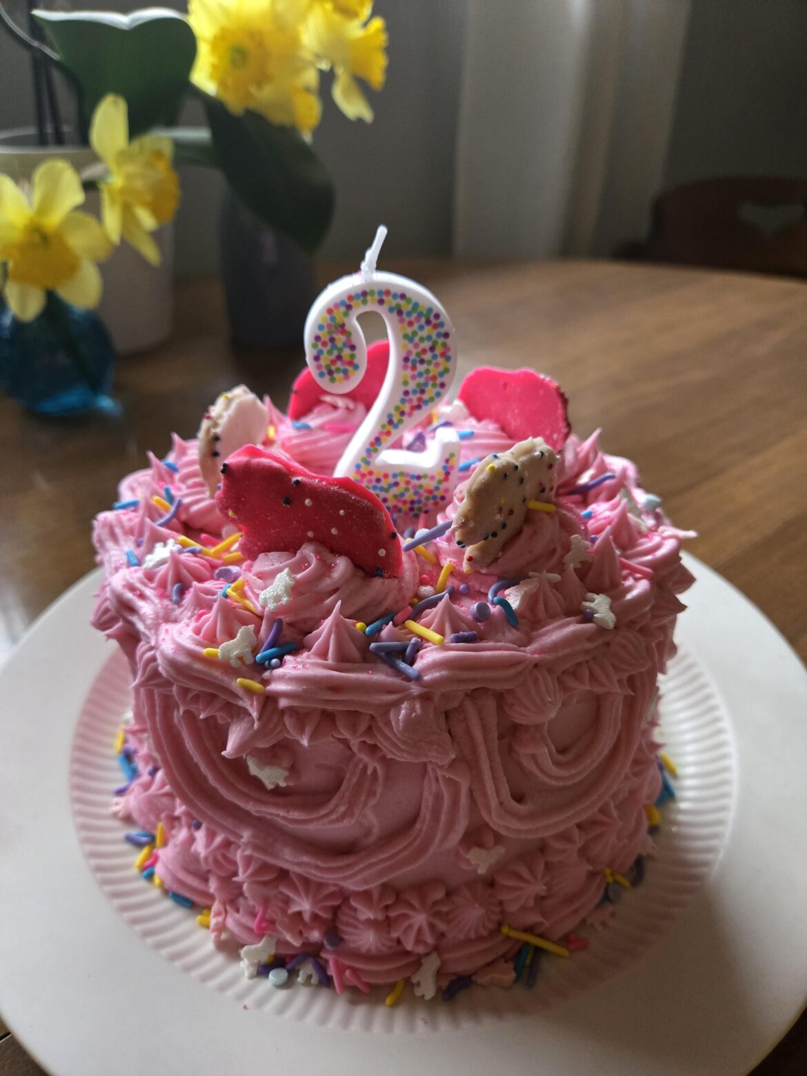Birthday cake my 6-yr.-old daughter and I worked on together!
