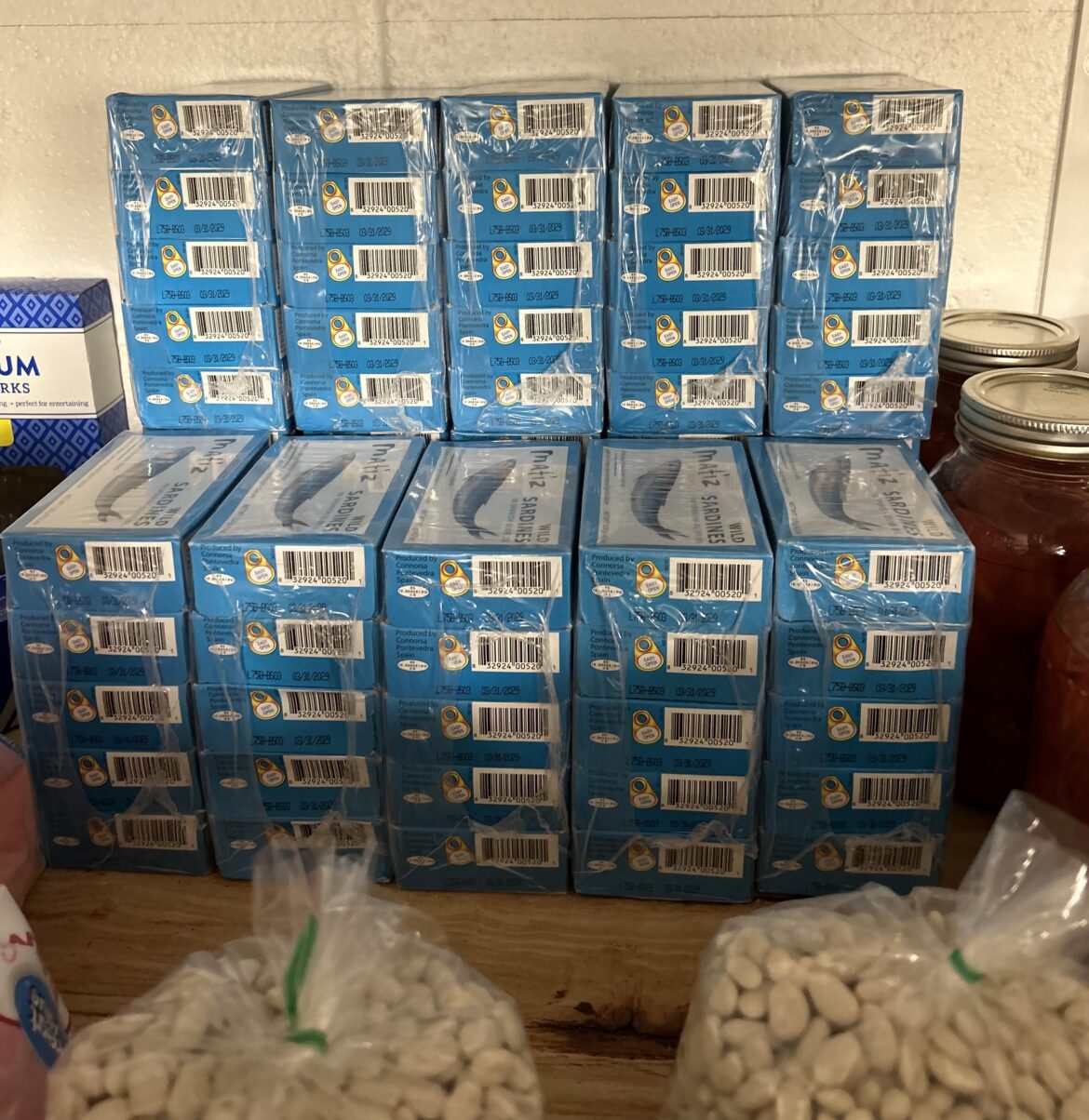 My safety stock in the basement - have about 10 more cans in my kitchen pantry