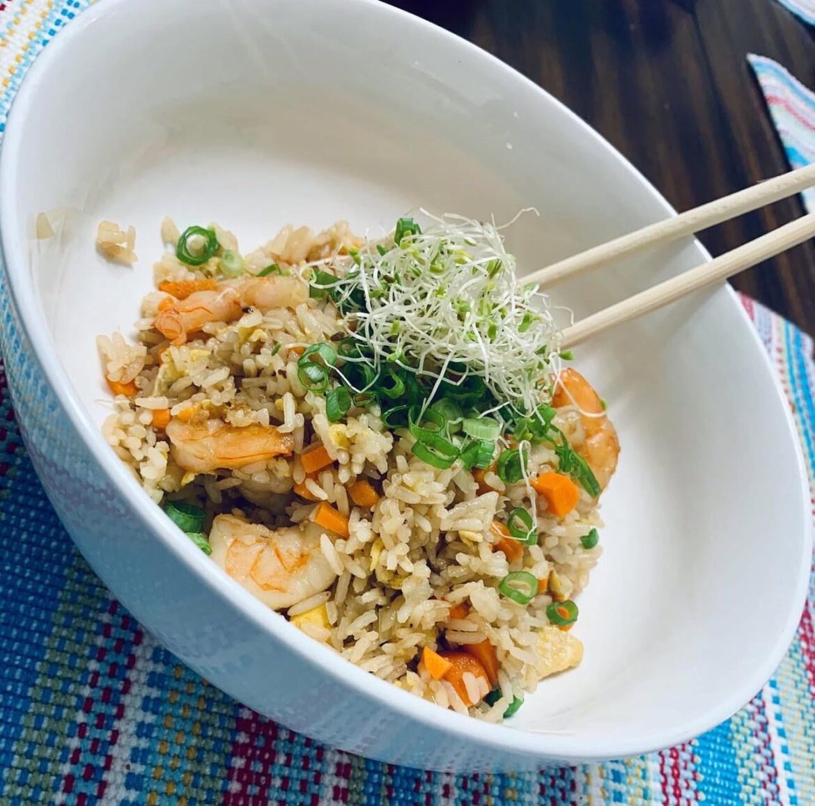 Shrimp fried rice ♥️