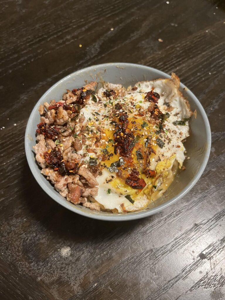 3am soju induced stress/depression meal