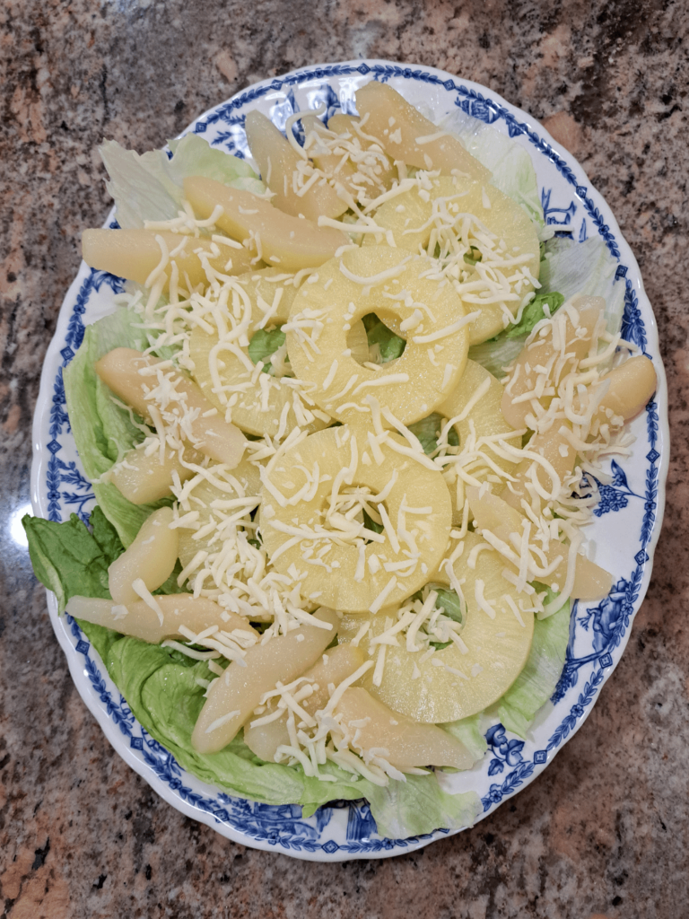 My mother’s “fruit salad” My mother's "fruit salad"