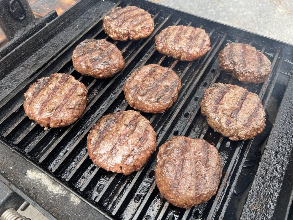 First charcoal fire for the year.