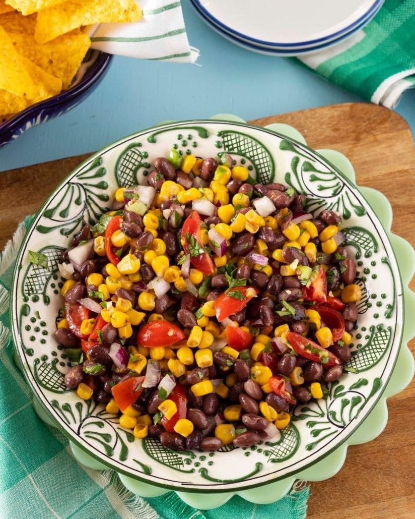 valentines day snacks Corn and Black Bean Salsa valentines day snacks corn and black bean salsa