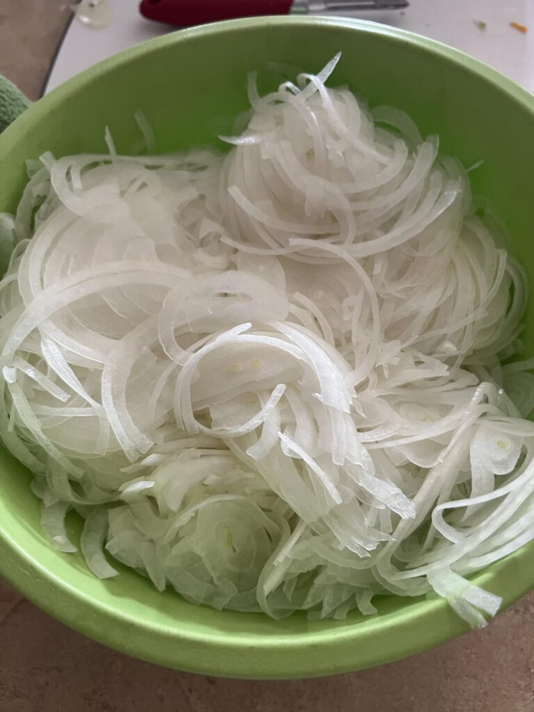 Caramelized onion and tomato stew