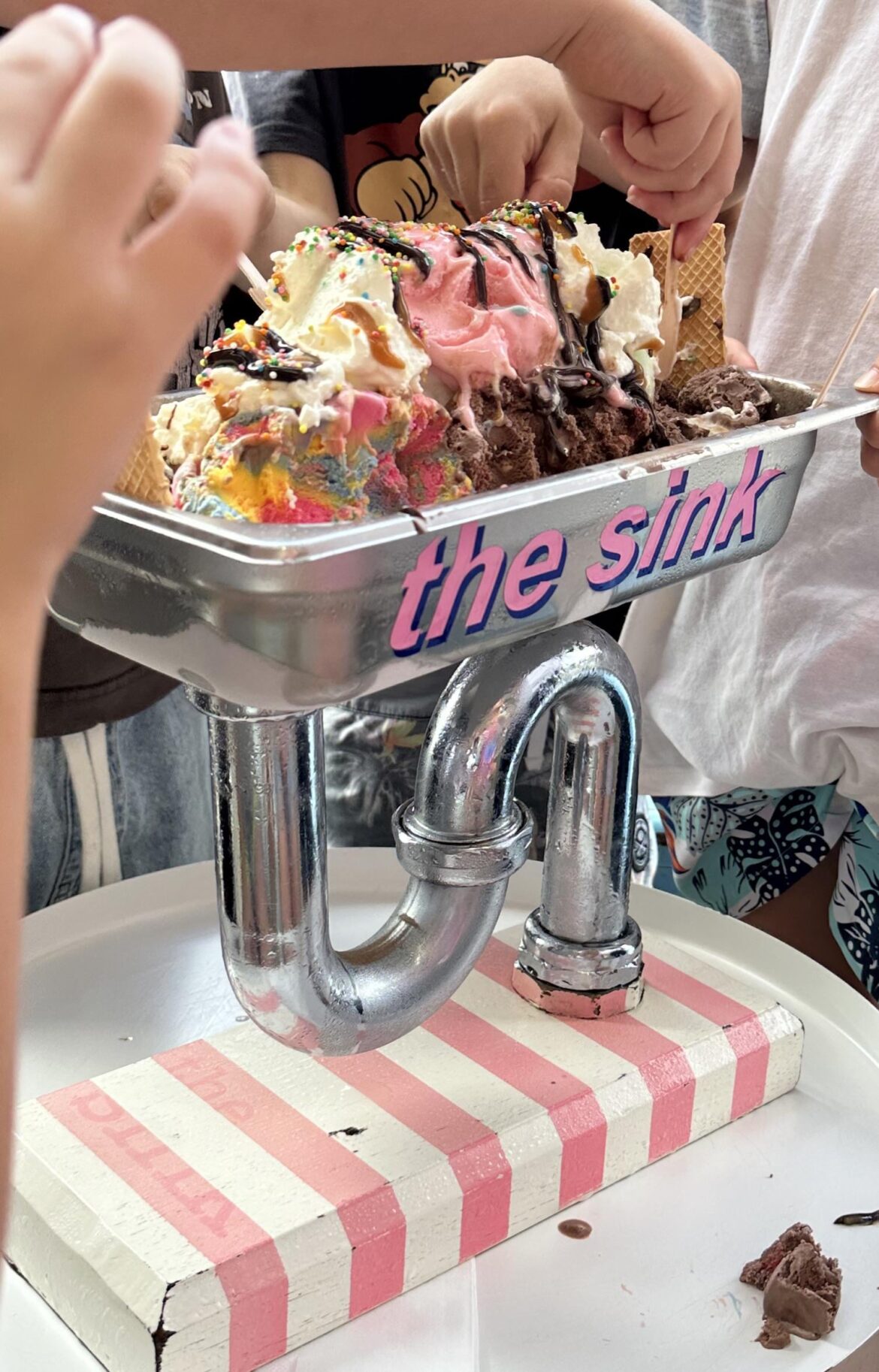 Who doesn't want icecream with kitchen plumbing