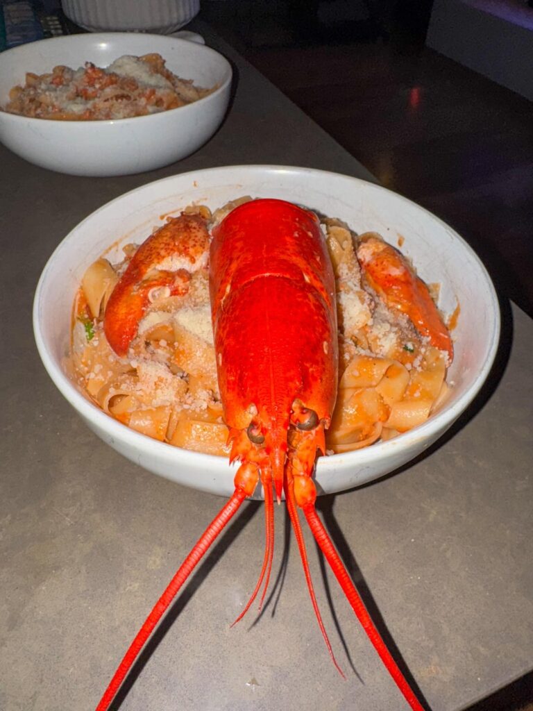 Lobster pasta I made on Valentines Day