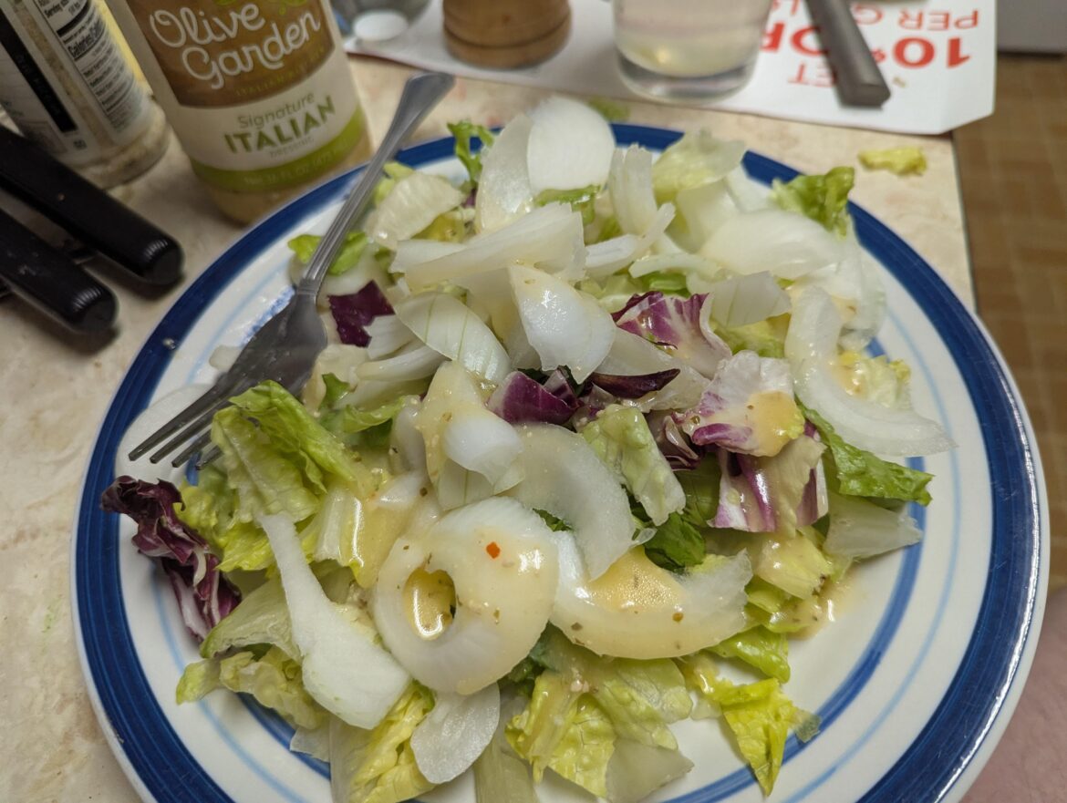 Onion salad. Would y’all try this?