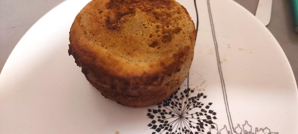 Lazy Keto Mug Brioche with a Melted Chocolate Center