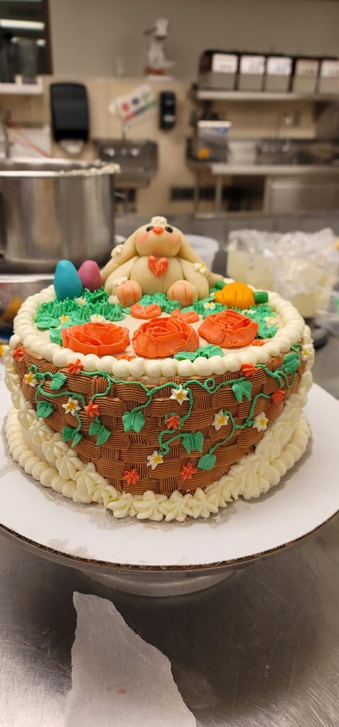 One of my first cakes that I've made and frosted, and first time working with marzipan.