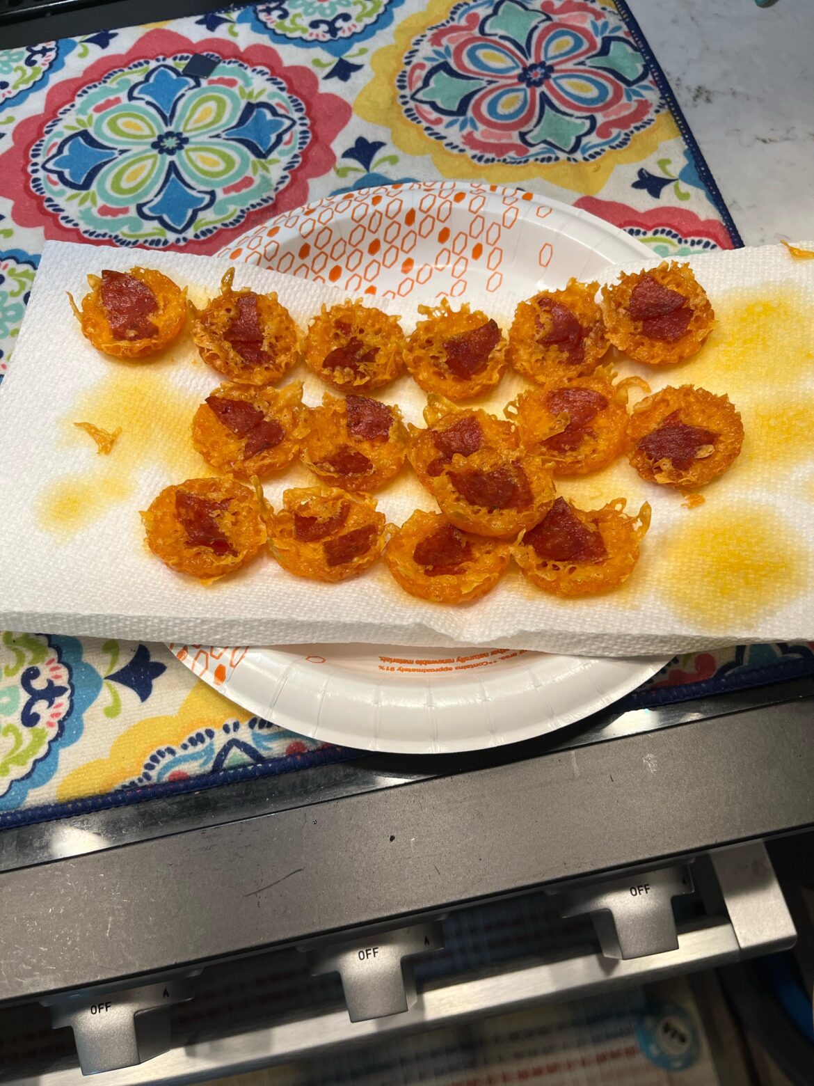 Mini cheese and pepperoni bombs!