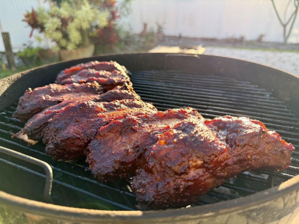 Grillin up some beef back ribs with Hoff’s bbq
