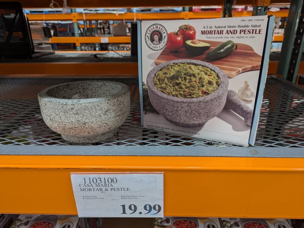 Heads up 8.5" granite molcajetes at Costco right currently