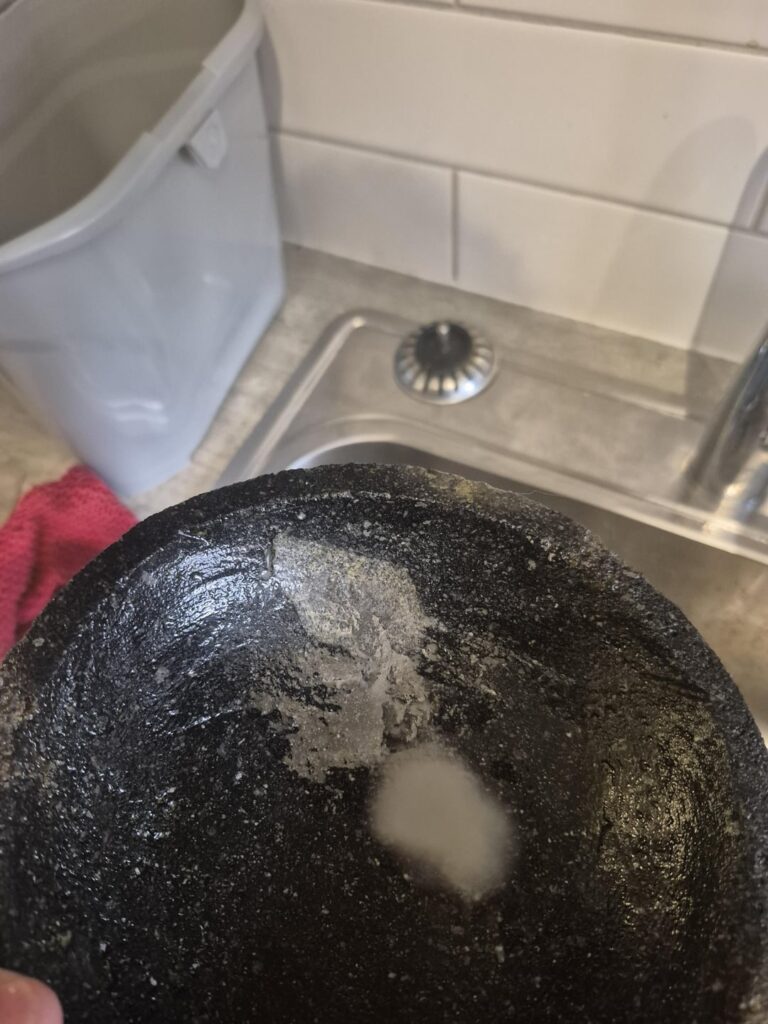 Molcajete seasoning help