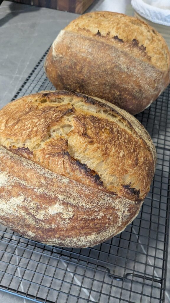 First sourdough loaf (but a chef and been making bread for 5 months)