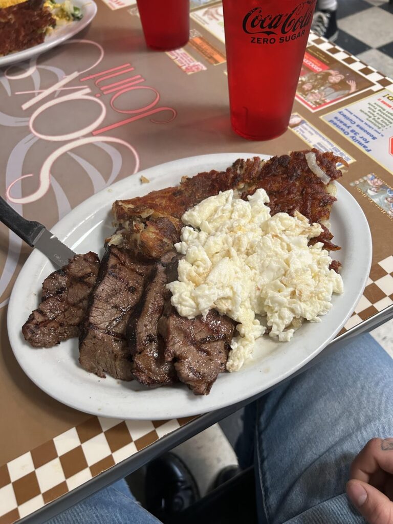 Cals in tri tip & eggs