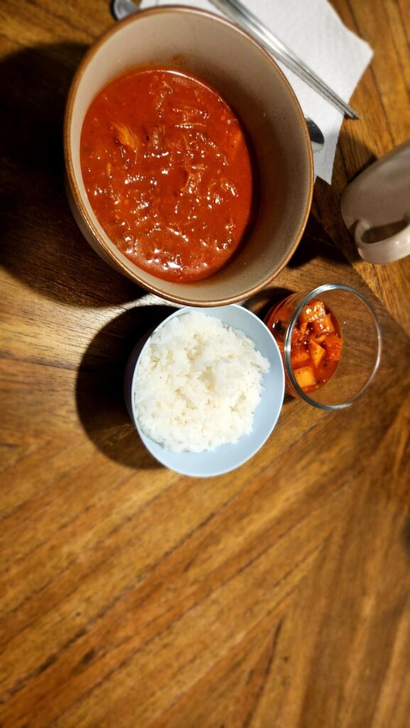 First time kimchi jjigae