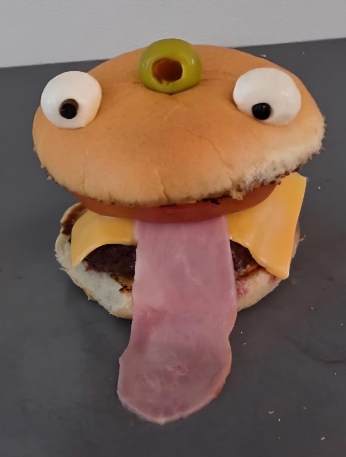 Made my son a burger