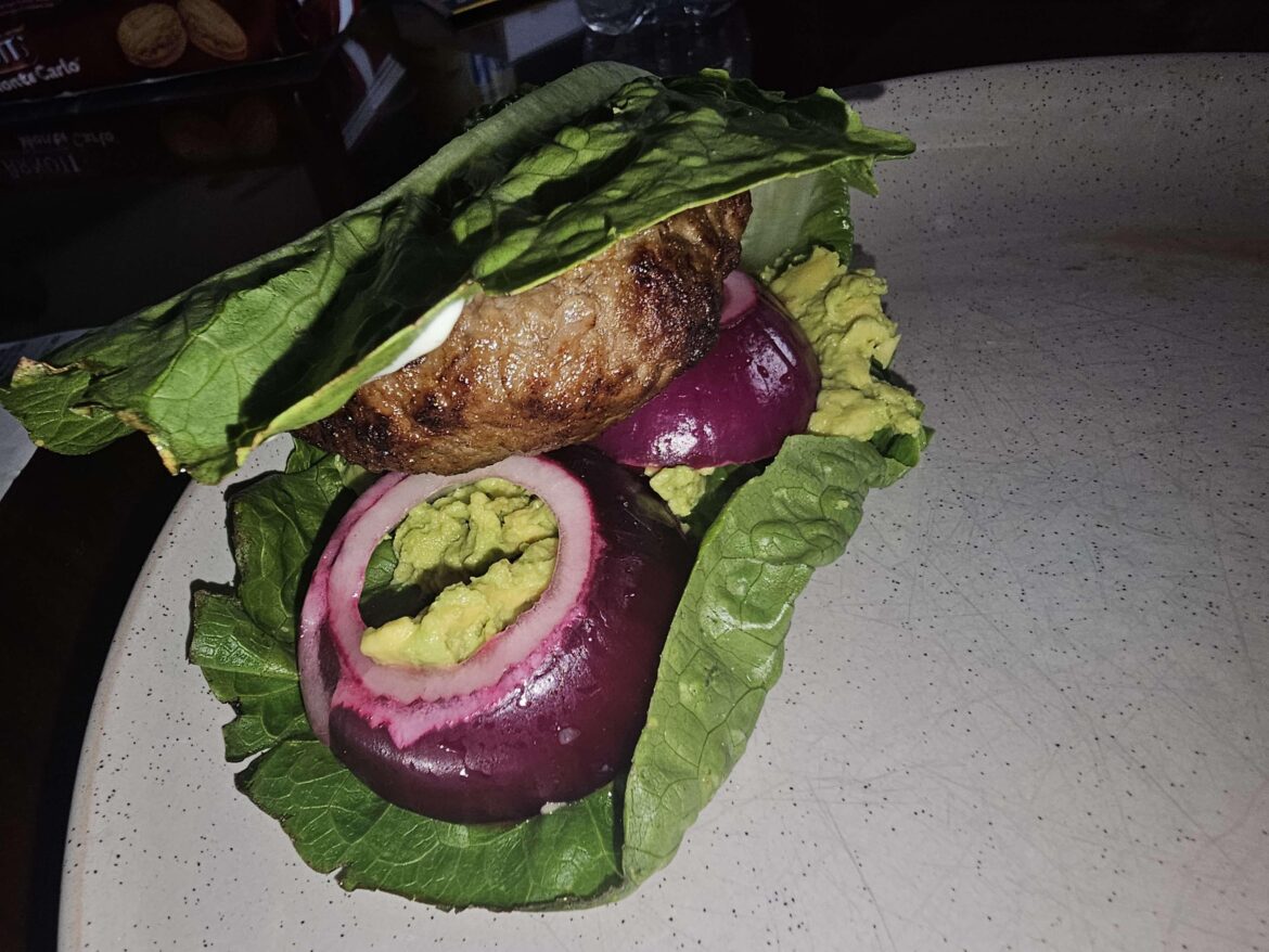 My sister's "burger"