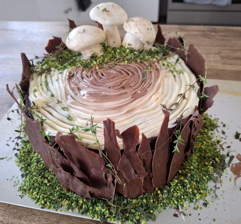 Log cake for son's 18th birthday