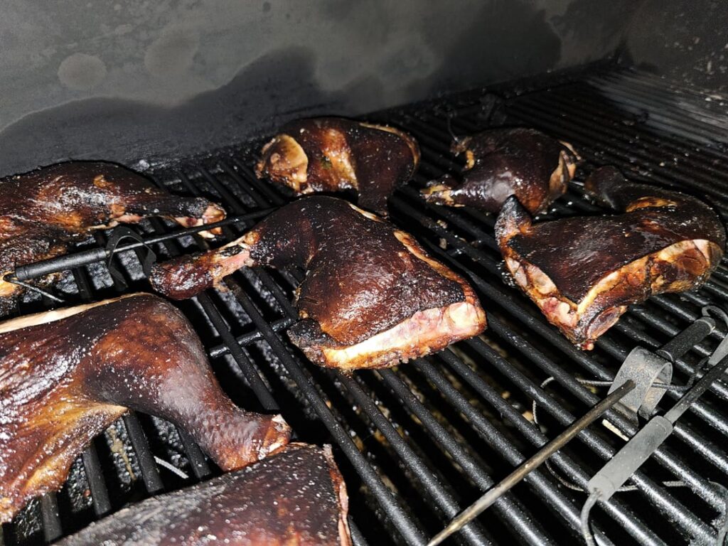 Did I incinerate these chicken quarters?