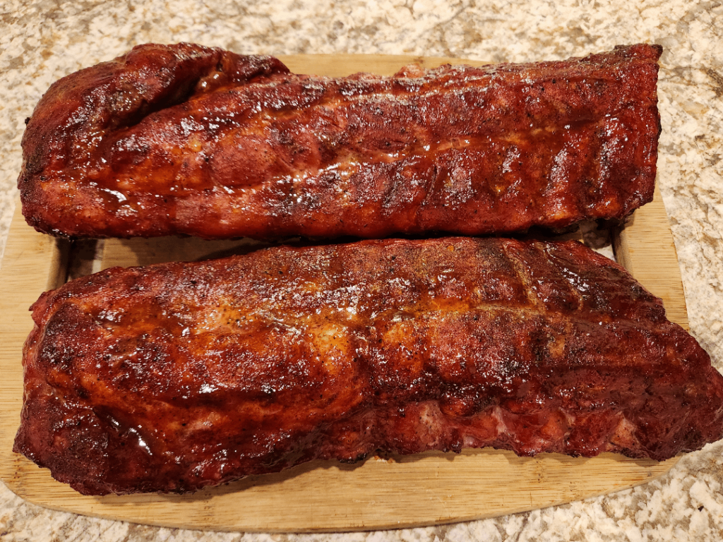 Some march madness ribs on the kamado joe