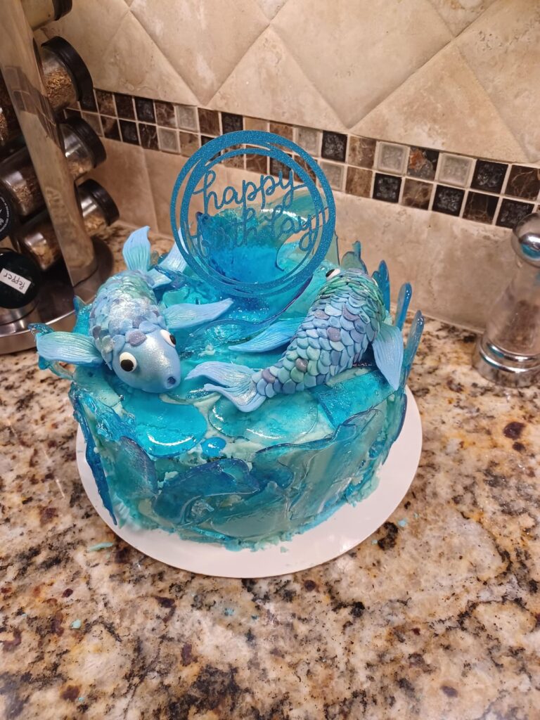 It's fishnished but a disaster lol