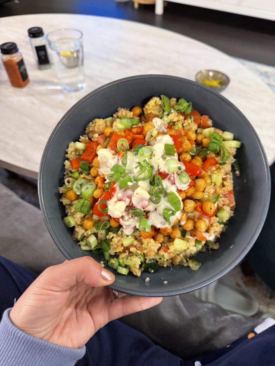 Crispy Chickpea Tabbouleh Bowl