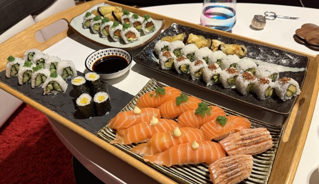 Sushi l made for my girlfriend and me