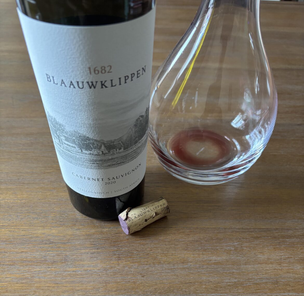 Blaauwklippen, Stellenbosch, Cabernet Sauvignon, 2020