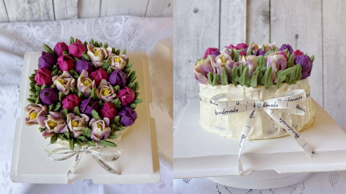Sharing my Buttercream Tulip Cake🎂