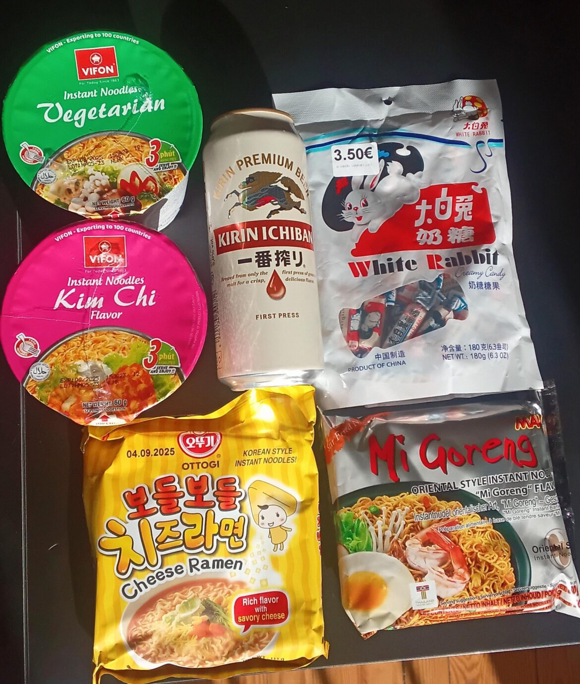 Things I bought in a Japanese store.