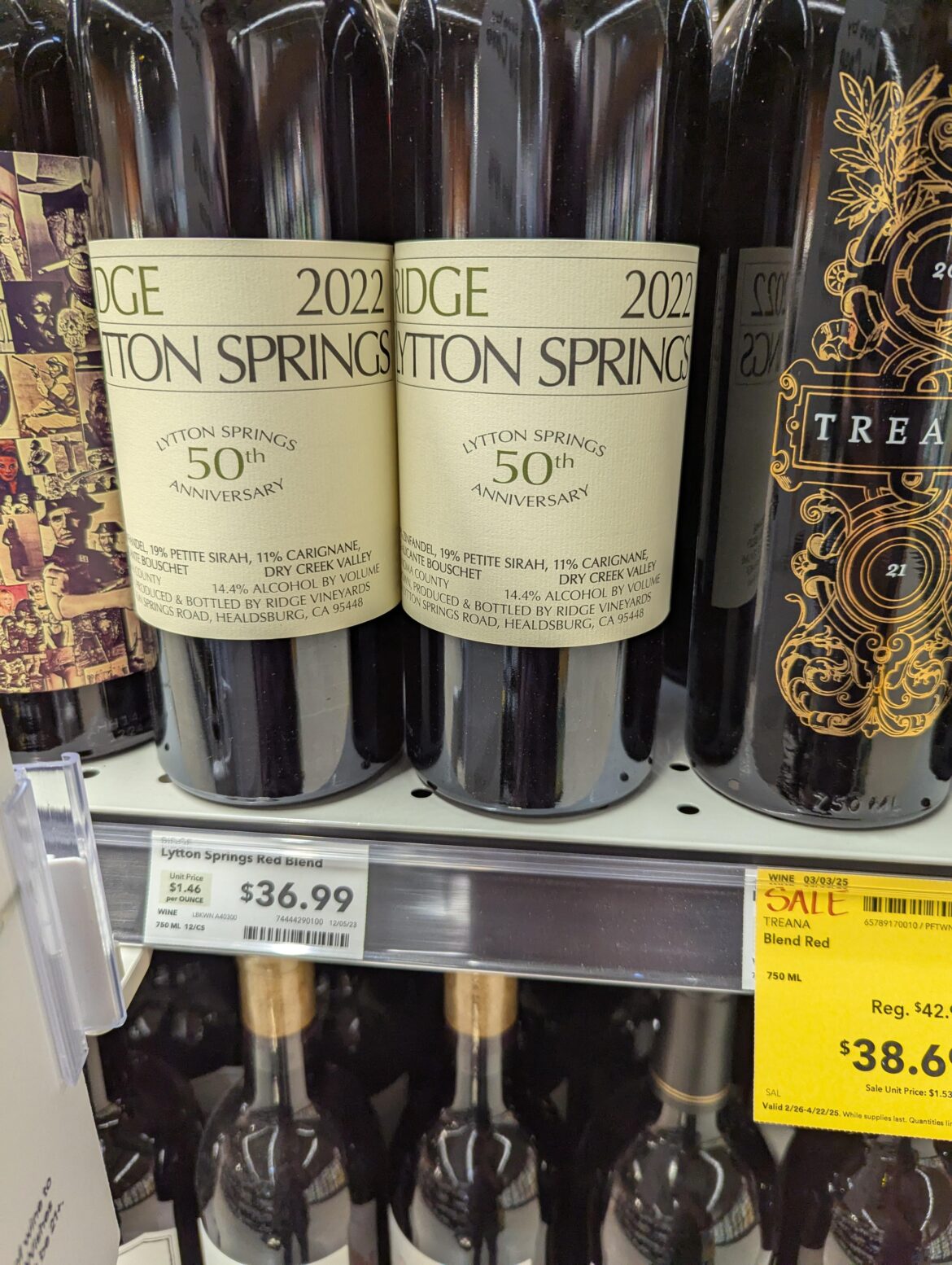 2022 Lytton Springs for $37 + 10% off 6 bottles!